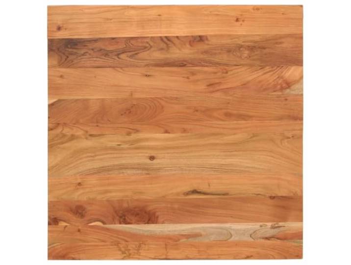 PHGTYUK Tischplatte 70x70x2,5 cm Quadratisch Massivholz Akazie Rustikales Design, Vielseitig für Bartisch, Beistelltisch, Feucht Abwischbar