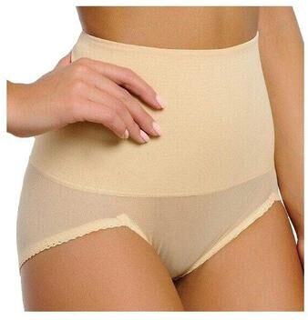 Plus Size Women's High Waist Light to Moderate Shaping Panty Brief by Rago in Beige (Size M)