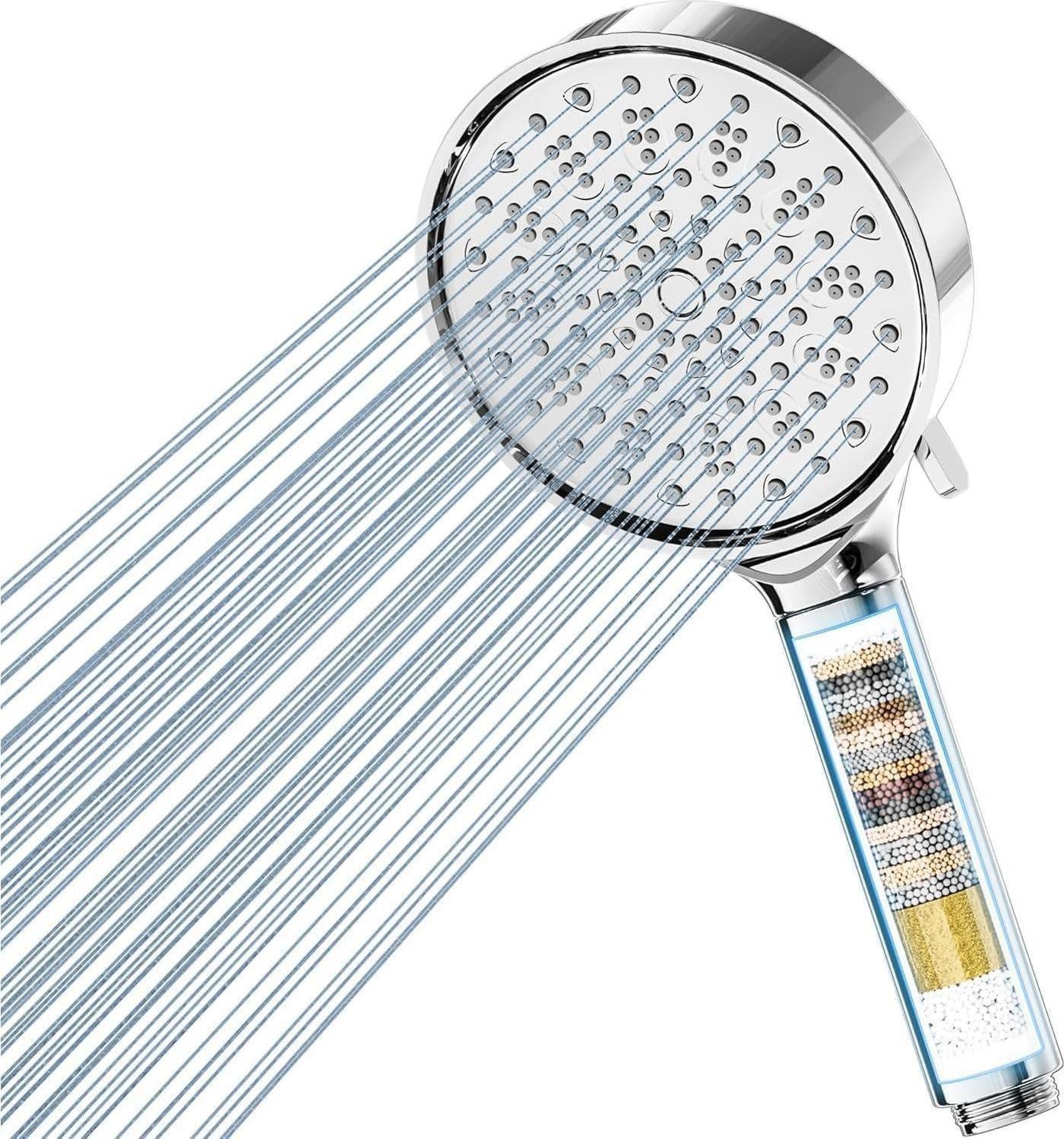 Cobbe Waterbesparende handdouche met filter en 6 straalstanden