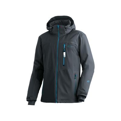 Skijacke MAIER SPORTS "Oravice", Herren, Gr. 31, grau, 100% Polyester, hoch geschlossener Ausschnitt, Jacken Skijacke, Herren Winterjacke mit RV-Taschen und Kapuze, wasserdicht