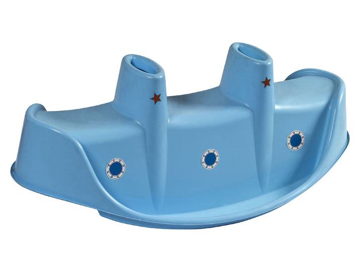 PalPlay Boot-Wippe Kunststoff Hellblau 74 × 43 × 130 cm