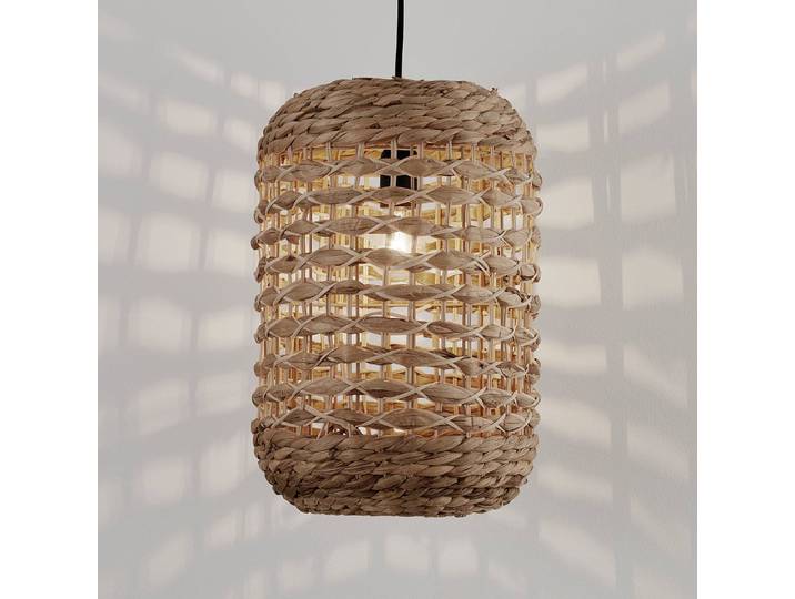 Suspension Griffin type B Ø 27cm Marron/Beige Câble ABS, douille ABS, baldaquin aluminium, boîtier luminaire aluminium Ampoule