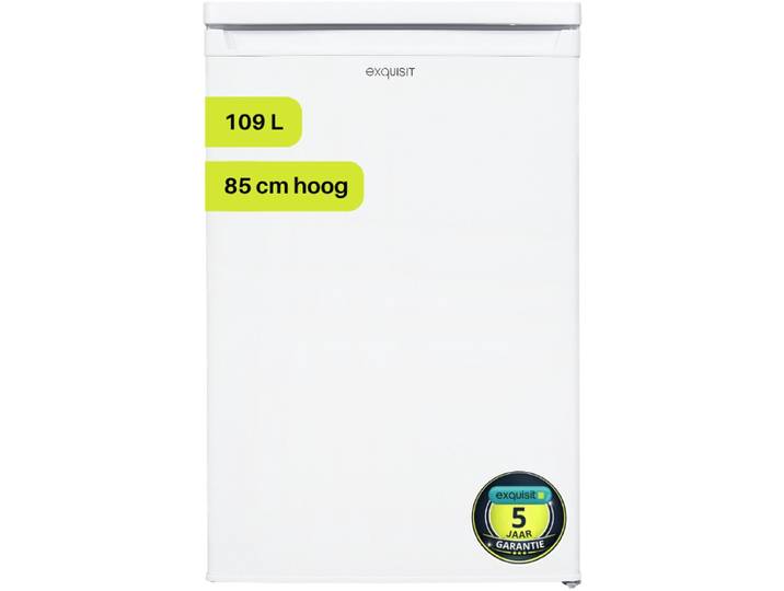 Exquisit KS16-4-E-040EW - Tafelmodel koelkast - Met vriesvak - 5 Jaar Garantie - 109 liter - Wit