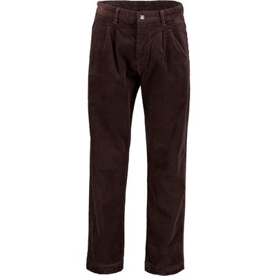 Cordhose LINDBERGH "Cordhose Wide Fit", Herren, Gr. M, braun (dk braun), Obermaterial: 98% Baumwolle, 2% Elasthan, unifarben, weit, Hosen Cordhose