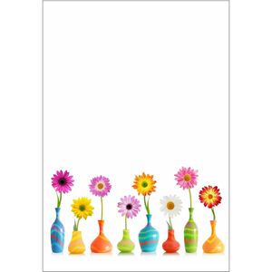LUMA Briefpapier AM-BPA-12, Blumen, A4, 100 g/m², 50 Blatt