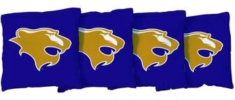 Skip's Garage Georgian Court Lions Blue Cornhole Bags