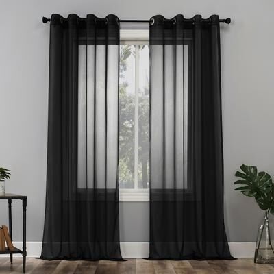 No. 918 Emily Voile Sheer Grommet 1-Piece Curtain Panel, Single Panel
