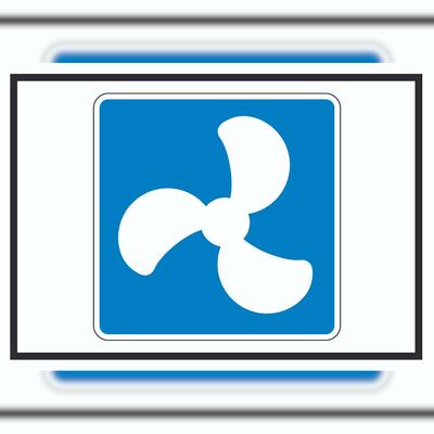 HB-Druck Motorboote erlaubt Symbol A0 (841x1189mm)