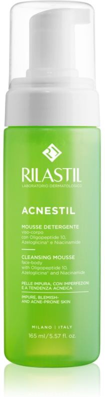 Rilastil Acnestil foam cleanser balancing sebum production for oily acne-prone skin 165 ml