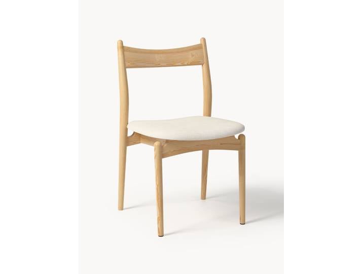 Eschenholz-Stuhl Koa mit gepolsteter Sitzfläche