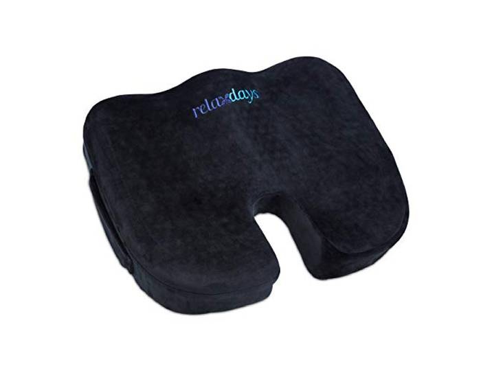 Relaxdays Coussin siège Ergonomique\, Mousse mémoire avec gèle\, Bureau\, Automobile\, Fauteuil Roulant\, pour Pression.