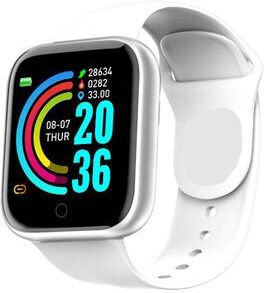 Shopalltechgadgets Smart Watch Fitness Tracker Watch With Bluetooth Activity Monitor For Men And Women white