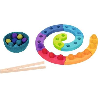 Farbsortierspiel und Adventsspirale
