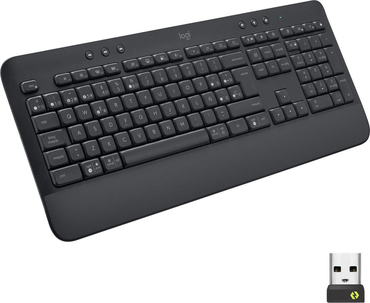 Logitech Signature K650 Draadloos Toetsenbord met Bluetooth en Membraantoetsen, QWERTY, Grafiet