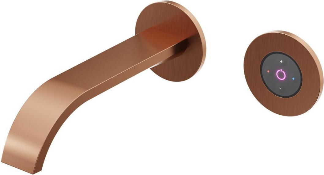 Steinberg Serie 280 Wand-Waschtischmischer, vollelektronische Mengen- und Temperaturregulierung, Ausladung 215mm, 2801814EBC