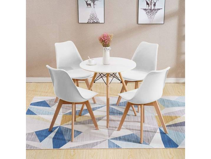 SUPFINE Table à manger ronde table unique. Convient à la salle à manger à la cuisine au café 70*72cm (diamètre * hauteur)