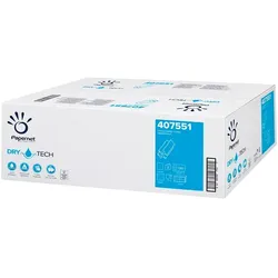 Papierhandtücher Papernet Dry Tech 2600 Blatt weiß 20,3x24cm Papierhandtuch in Zick-Zack (ZZ) Falzung, 2 lag., 2600 Blatt