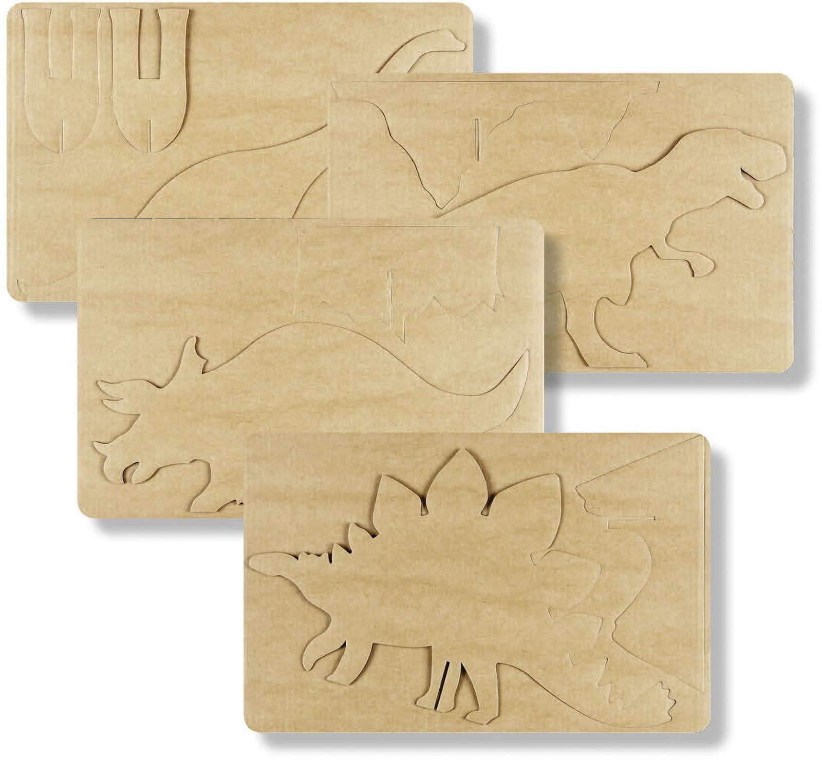 PlayMais knutselset Classic met 4 dinosaurussen kaartjes