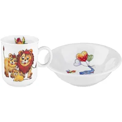 Seltmann, Kindergeschirr + Kinderbesteck, Compact Bunte Tierwelt