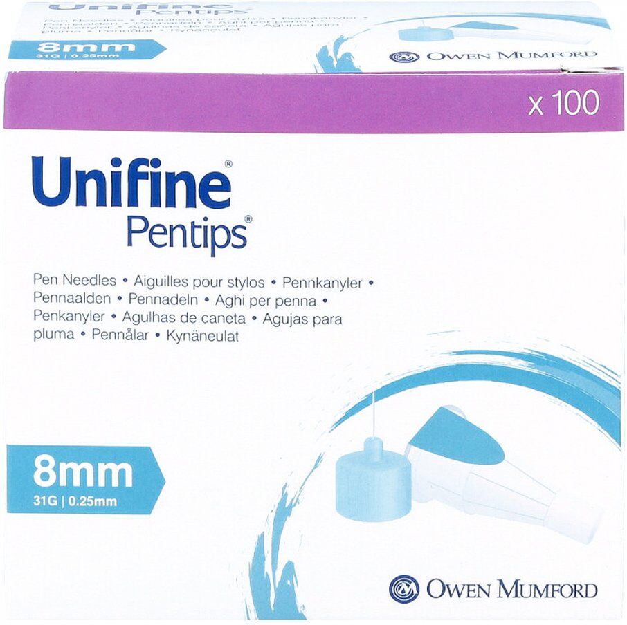 Unifine Pentips 8 mm 31 G Kanüle