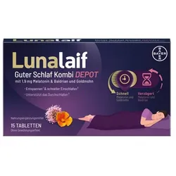 LUNALAIF Guter Schlaf Kombi Depot Tabletten 15 St