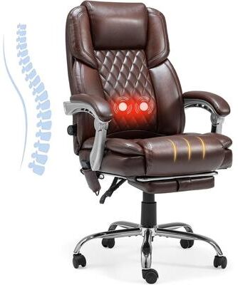 EROMMY Heated Massage Reclining Office Chair, 300 Lbs Capacity