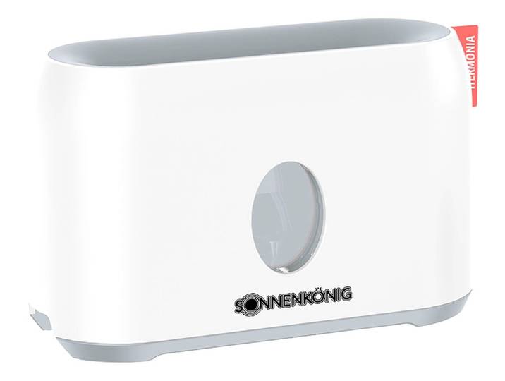 Luftbefeuchter SONNENKÖNIG Hermonia, Flammeneffekt, USB C-Typ, Auto-Off, Tankgrösse 200ml , weiss (weiß), B:20cm H:12,5cm T:8cm, Luftbefeuchter, Luftbefeuchter, Fernbedienung, Timer, laufruhig, einfache Bedienung, elegantes Design