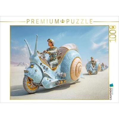 CALVENDO Puzzle Rennen mit Schneckenwagen | 1000 Teile Lege-Größe 64 × 48 cm Foto-Puzzle für glückliche Stunden