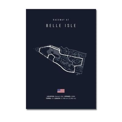 Inspire Essentials F1 Circuit Track Wall Art Canvas Motorsport Racing Poster 16 19.69 X 27.56 Inches