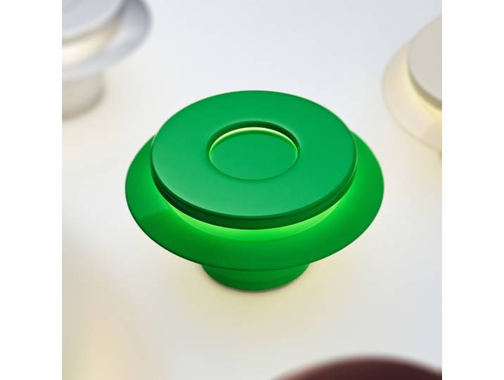 Applique murale Lille 18, verte, aluminium, Ø 18 cm - Pholc - Couloir - Design - Rond