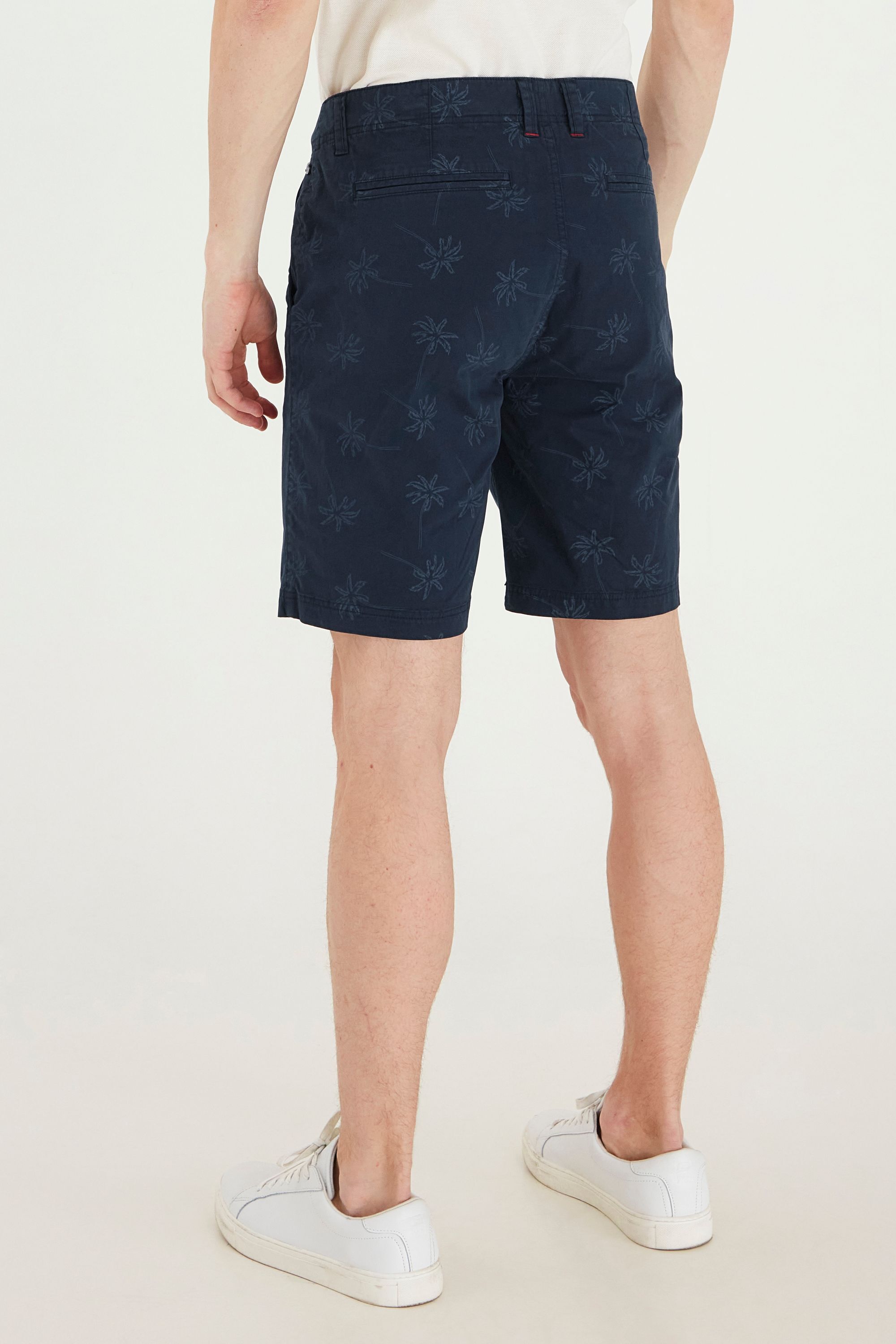 Chinoshorts BLEND "Chinoshorts BHWoven", Herren, Gr. L, N-Gr, blau (marineblaus), Obermaterial: 98% Baumwolle CO. 2% Elasthan EL., Hosen Chinoshorts