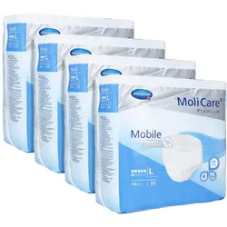 MoliCare Premium Mobile, 6 Tropfen, Gr.L, Hüftumfang 100 - 150 cm 4X14 St