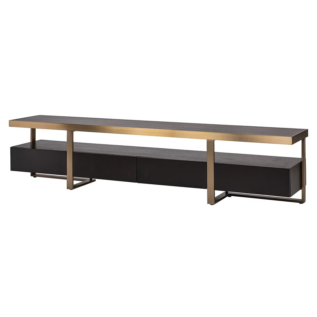 Richmond Interiors TV-meubel Diddley Eiken, Bruin, Breedte: 220 cm
