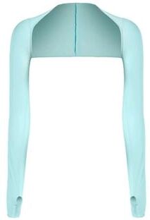 Uplift Essentials UV Sun Protection Cooling Shawl Arm Sleeves With Finger Holes lake Blue