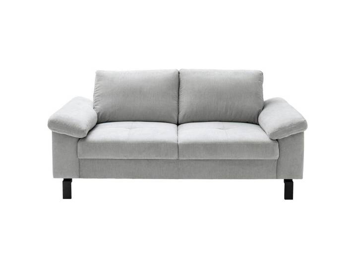 Pure Home Lifestyle 2-Sitzer-Sofa, Silber, Metall, 186x86x97 cm, Goldenes M, Dgm, Typenauswahl, Fußauswahl, Lederauswahl, Stoffauswahl, planbar, Sitzqualitäten, Hocker erhältlich, Wohnzimmer, Sofas & Couches, Sofas, 2-Sitzer Sofas
