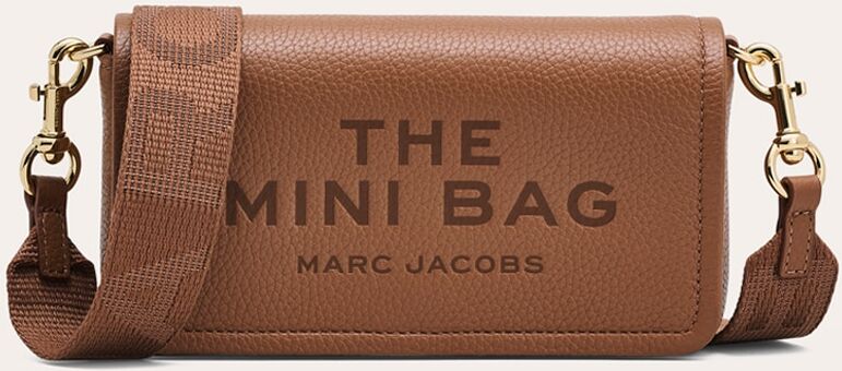 Marc Jacobs Bandolera Mini Crossbody de piel. Marrón