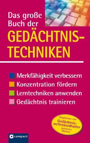 Andrea Tiefenbacher - Das große Buch der Gedächtnistechniken: Merkfähigkeit verbessern, Konzentration fördern, Lerntechniken anwenden, Gedächtnis trainieren. Für Schüler ab der Mittelstufe - Preis vom 17.10.2026 19:25:27 h