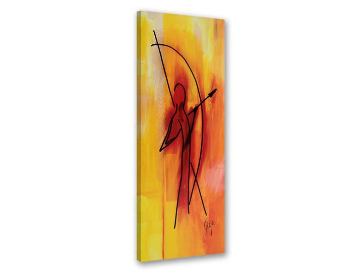 Feeby Wandbild bogenschütze, Orange, Baum/Pflanze/Natur, Rechteckig, 30x90 cm, Bilder & Rahmen, Bilder, Leinwandbilder