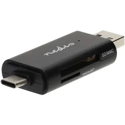 Dualer Card Reader USB-A & Typ-C - ultraschnelle Übertragung Fotos, Videos & Dateien - SD/MicroSD-Karten kompatibel, Plug & Play, USB 2.0