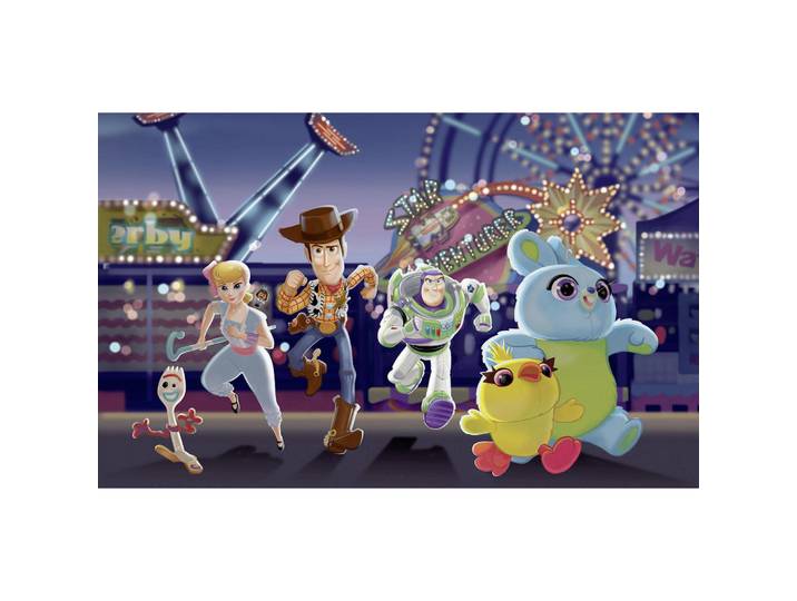 Disney Fototapete TOY Story Team, Mehrfarbig, Cartoon, 400x250 cm, Tapeten & Wandverkleidungen, Fototapeten