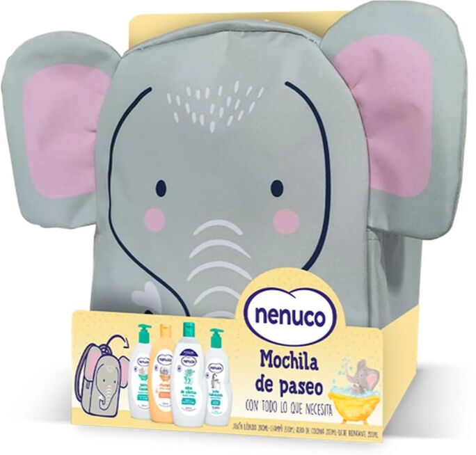 Nenuco Mochila Elefante Conjunto 4 Peças