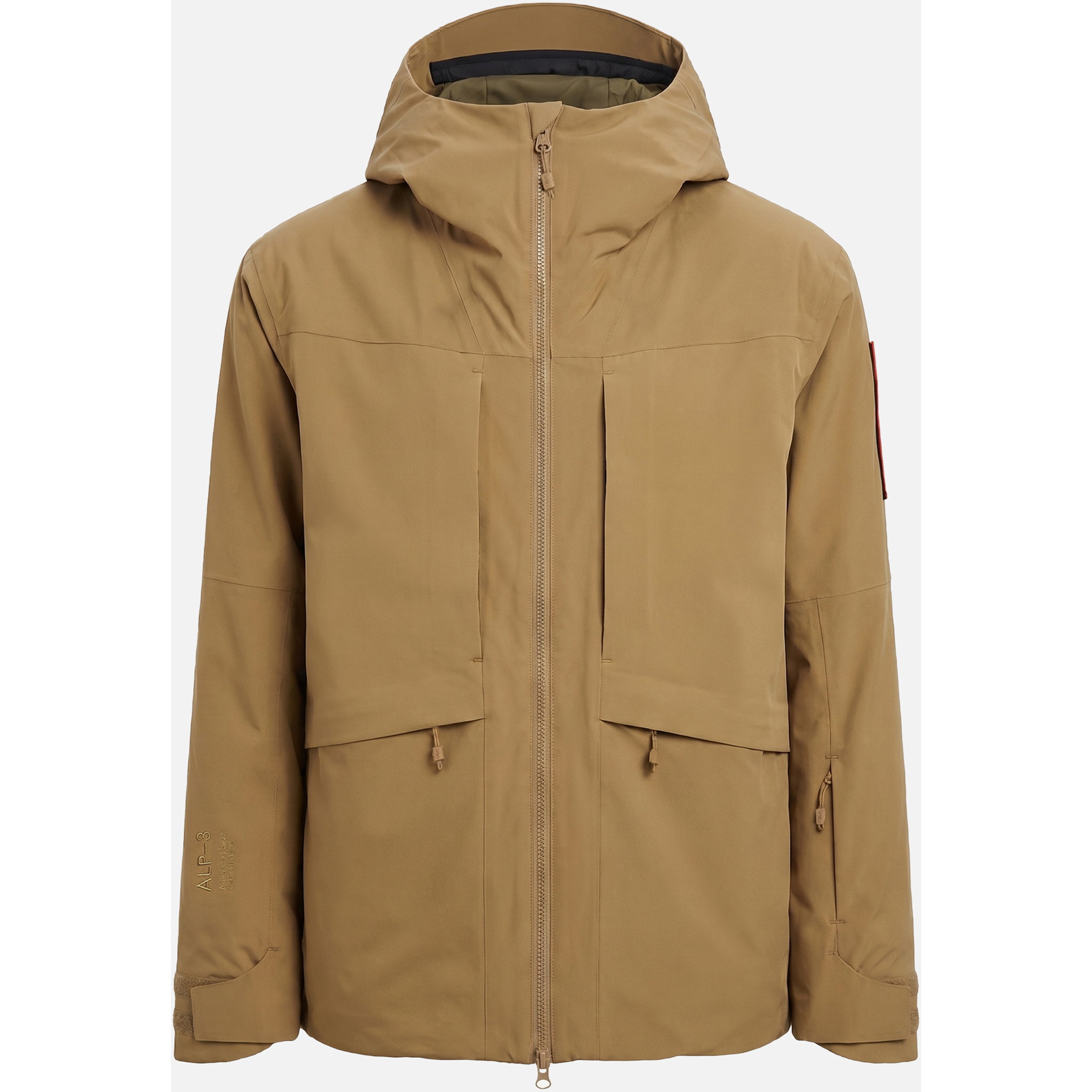 The Mountain Studio 3L Hybrid Shell Herren Regenjacke braun Größe L Trekking Winddicht Wasserabweisend