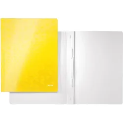 Leitz, Mappe, Schnellhefter WOW Gelb, 10 Stück (A4, 1x)