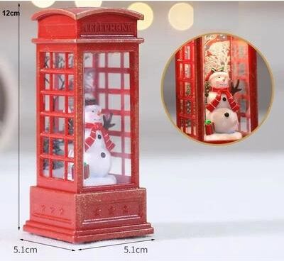 Useful Little Things Christmas Crystal Ball Ornament LED Lighted Train Santa Claus Snow Globe Home Party Holiday Decor c