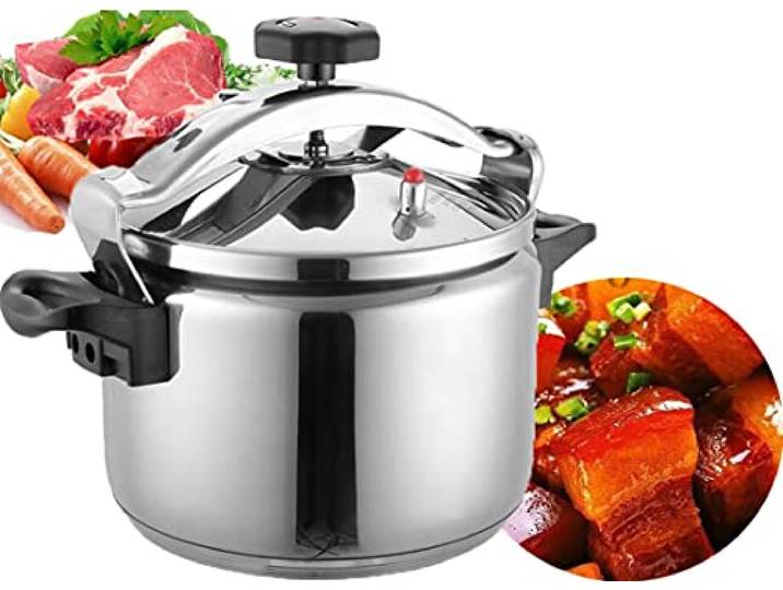 304 Edelstahl 9L Schnellkochtopf Groß Bester Pressure Cooker Explosionsgeschützt Geeignet für alle Herdarten einschließlich Induktion,praktischer dampfkochtopf für den täglichen Gebrauch in der Küche