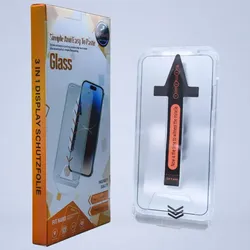 Premium Schutzglas für iPhone 16 inkl. Installationsrahmen