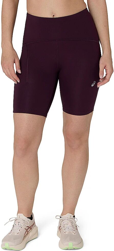 ASICS Damen Laufshorts Road High Waist 8inch Sprinter dunkelrot   M W