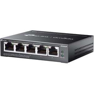 TP-Link Switch Omada, ES205GP, managed, 5-Port, 1 Gbit/s, 4x PoE+