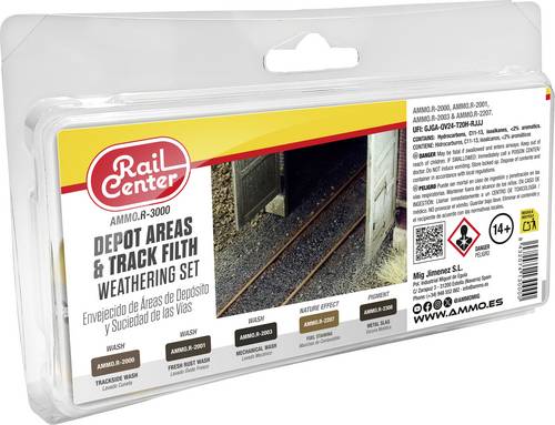Rail Center AMMO.R-3000 Modellbahn-Texturfarbe Depot und Gleise 1 Set