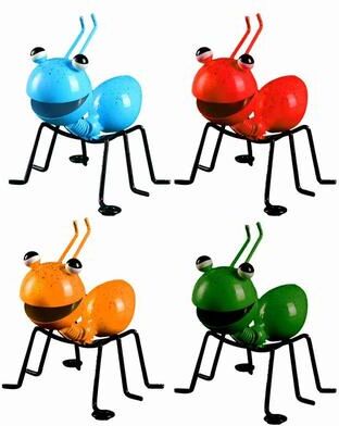 Uplift Treasures Metal Ant Wall Decor Garden Sculpture Art Set mix 4pcs